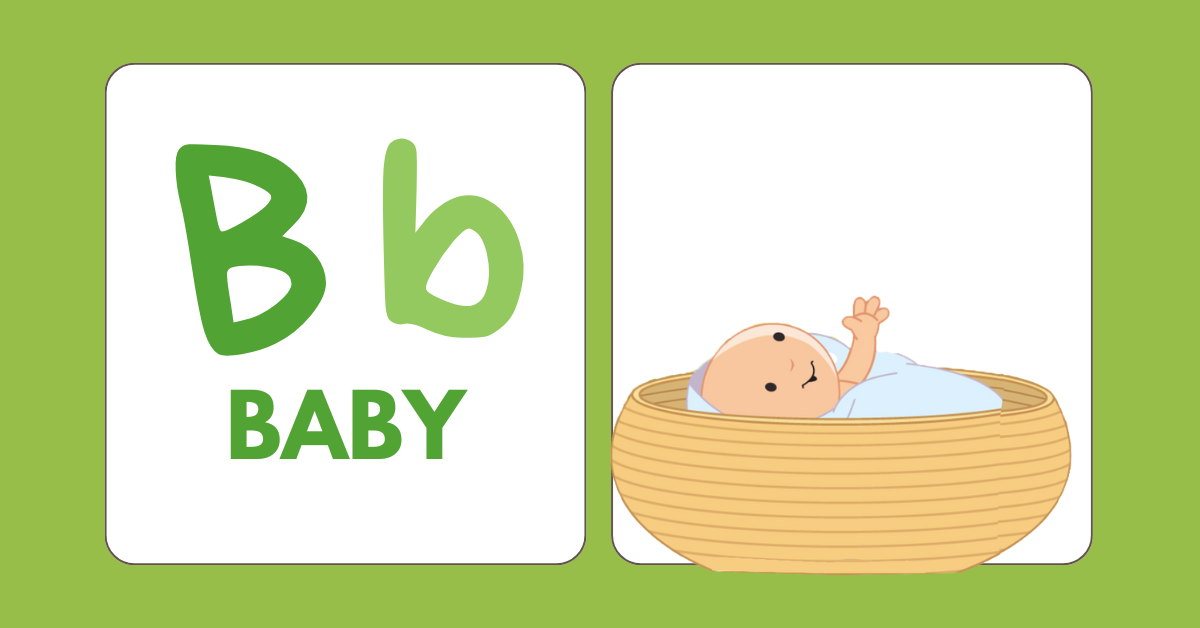 B IS FOR BABY MOSES AND BASKET